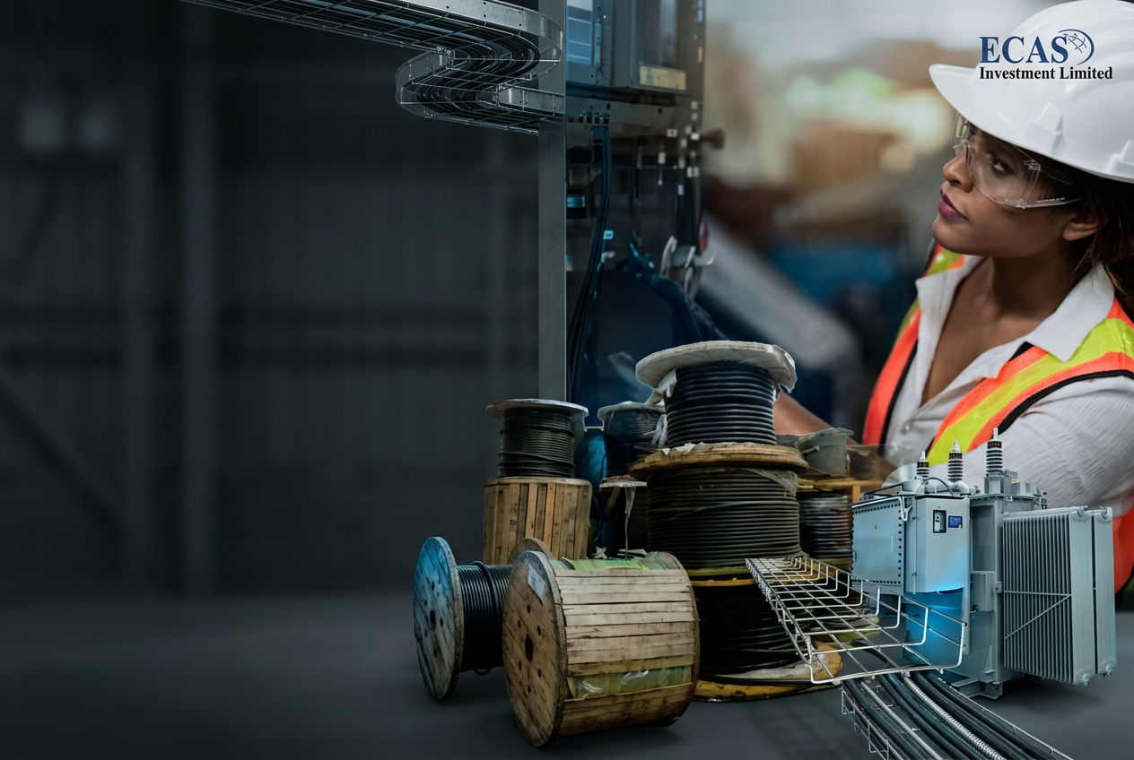 ECAS engineer working with electrical infrastructure